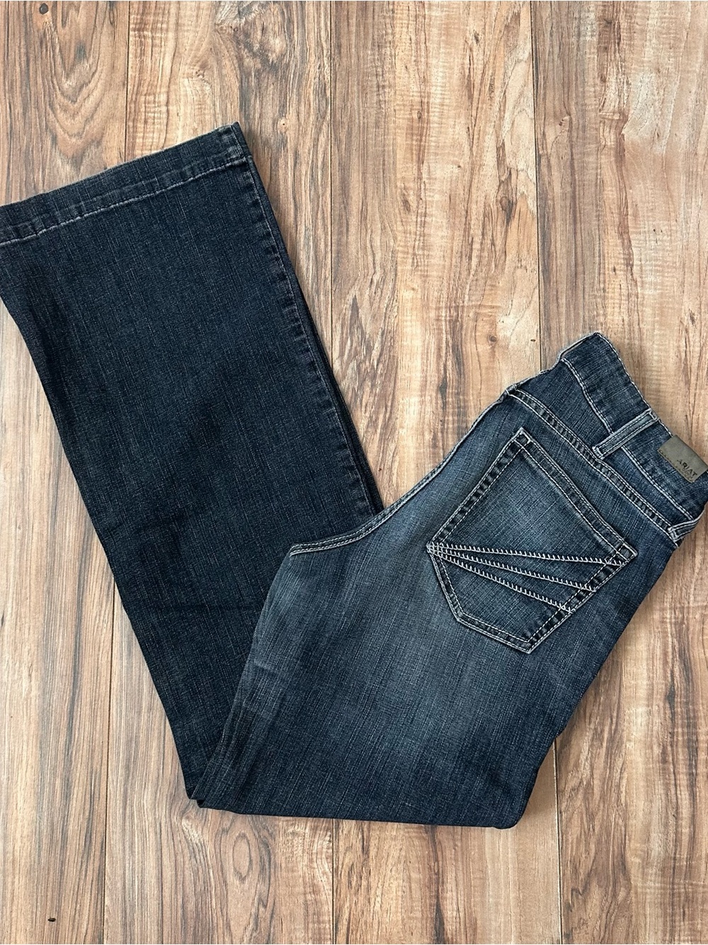 Ariat Women's Perfect Rise Dark Blue Flare Trouser Jeans • 30 R x 32